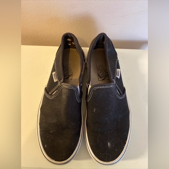 Womens vans black canvas slip in size 6 fair - Picture 2 of 6